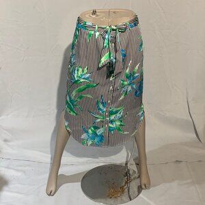 Lauren Ralph Lauren Floral-Print Twill Skirt NWOT